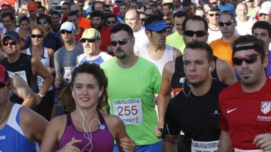 Un grupo de atletas, en una carrera.