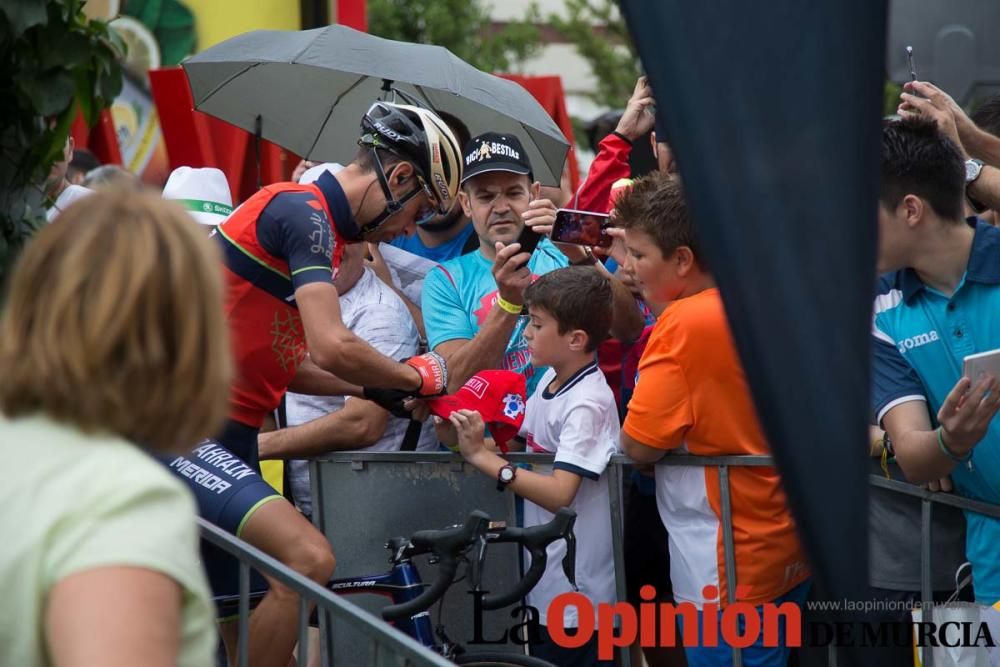 Vuelta ciclista a España: Salida en Caravaca