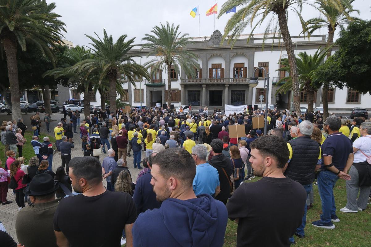 Protesta del sector primario de Gran Canaria contra el acuerdo UE-Mercosur