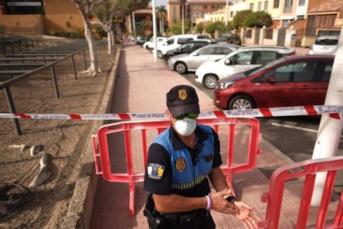 Zona del hotel del sur de Tenerife donde se detectó el caso de Coronavirus