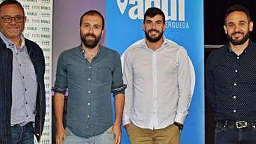 Per la dreta, Abel Garcia, Lluís Vall, Marc Canturri i Josep Lara, ahir