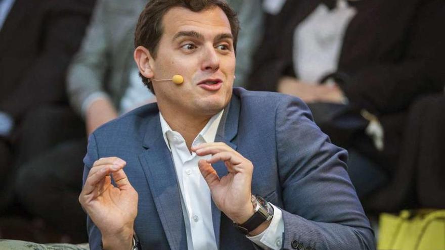 Albert Rivera, ayer en Madrid.