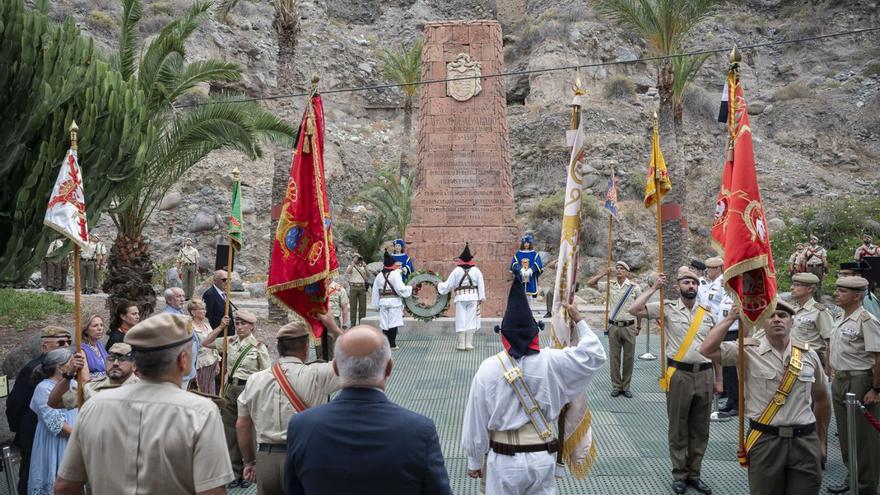 La villa sauteña recrea la gesta de  los grancanarios en  la Batalla del Batán