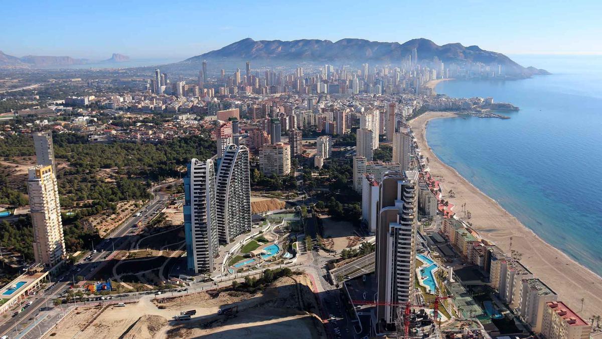 Una vista de Benidorm