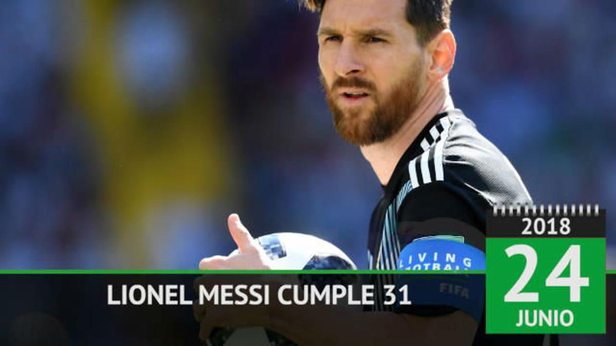 Messi cumple 31 años