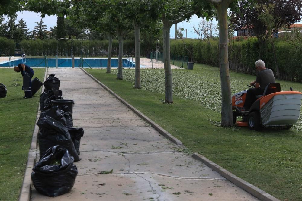 Las imágenes de Roales del Pan, el día después de la tormenta