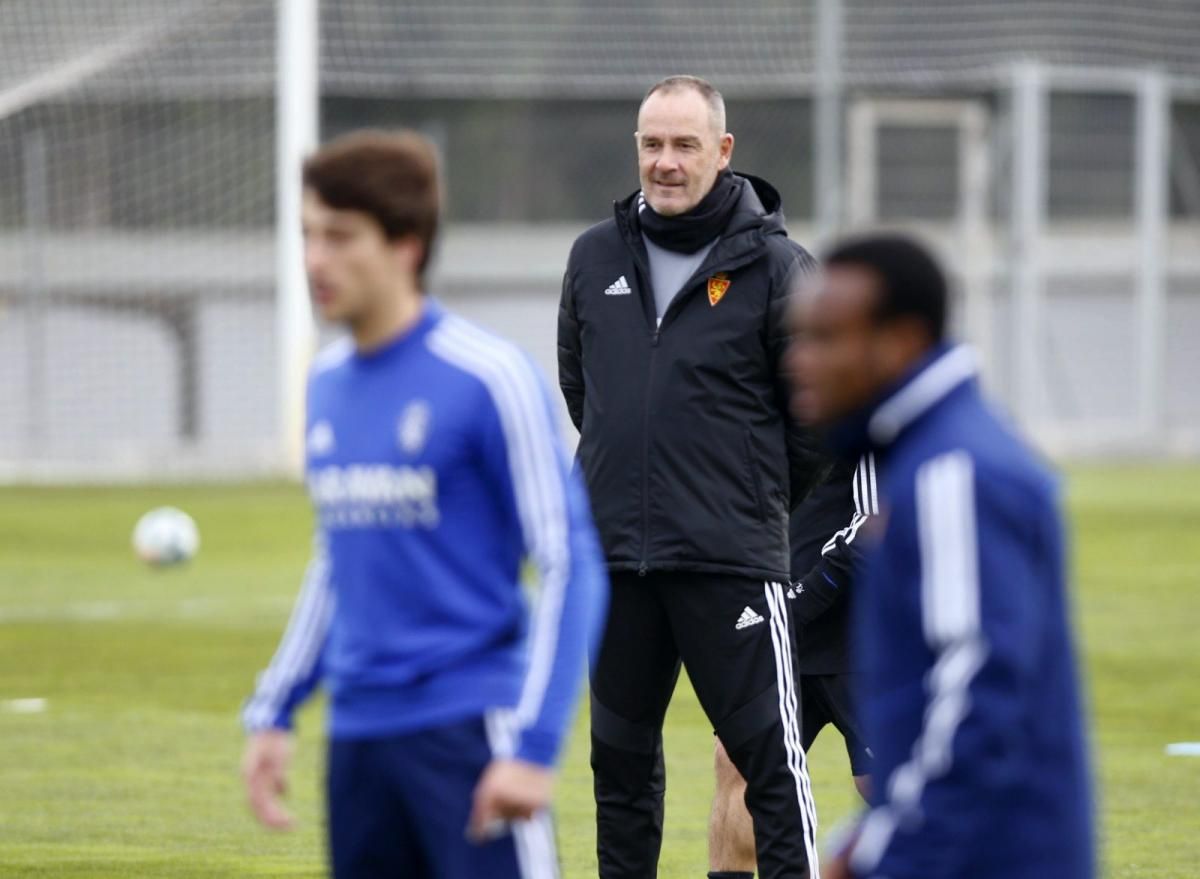 Entrenamiento del Real Zaragoza de hoy 24 de enero