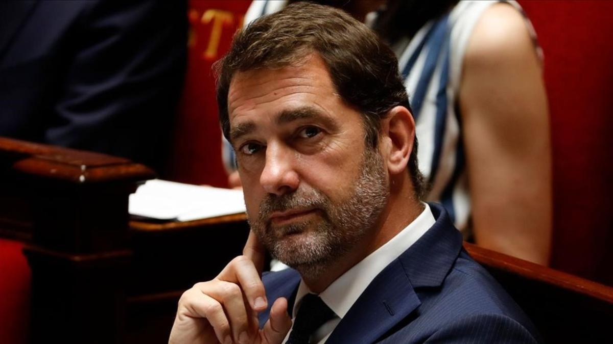 El ministro dle Interior, Christophe Castaner, en la Asamblea Nacional.