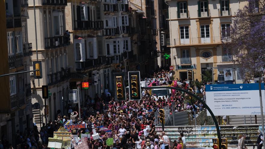 Manifestación de La Invisible contra su desalojo