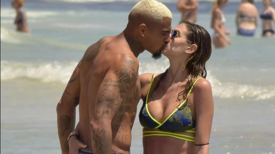 Melissa Satta y su pareja, Kevin Prince Boateng