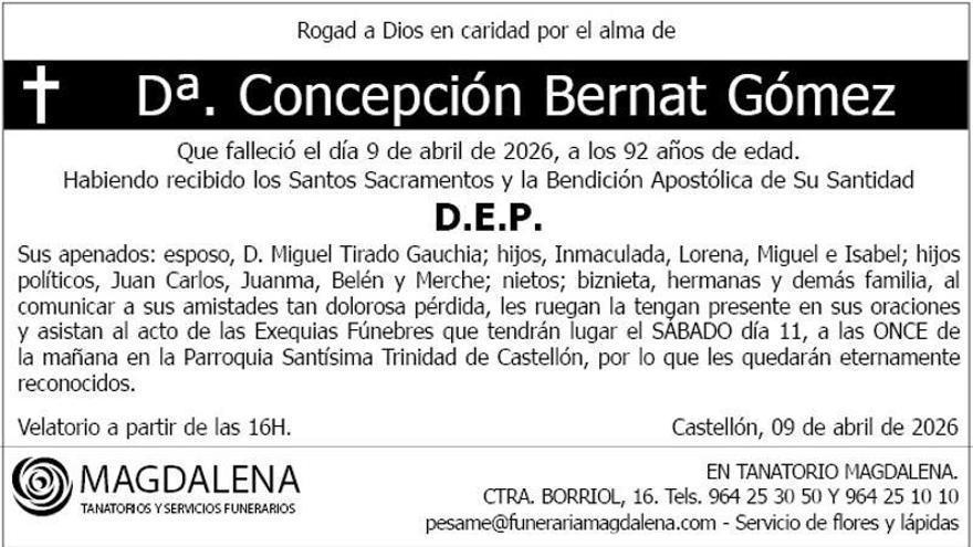 Dª. Concepción Bernat Gómez