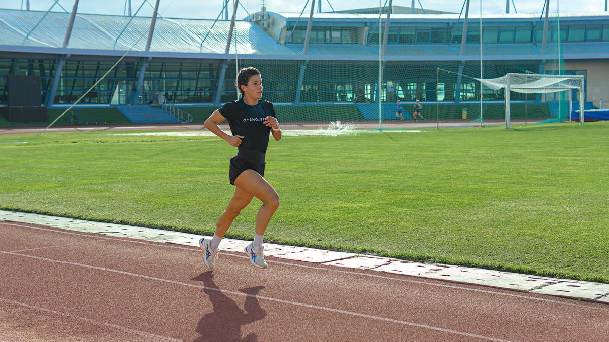 Miriam Casillas, durante un entrenamiento