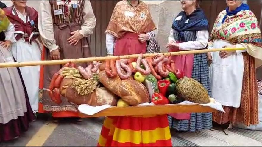 Estos son los manjares para la Virgen en la Ofrenda de Frutos