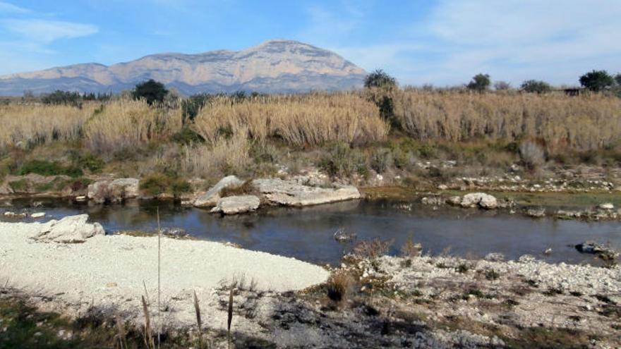 El río Gorgos, donde ha sido hallada la mujer.