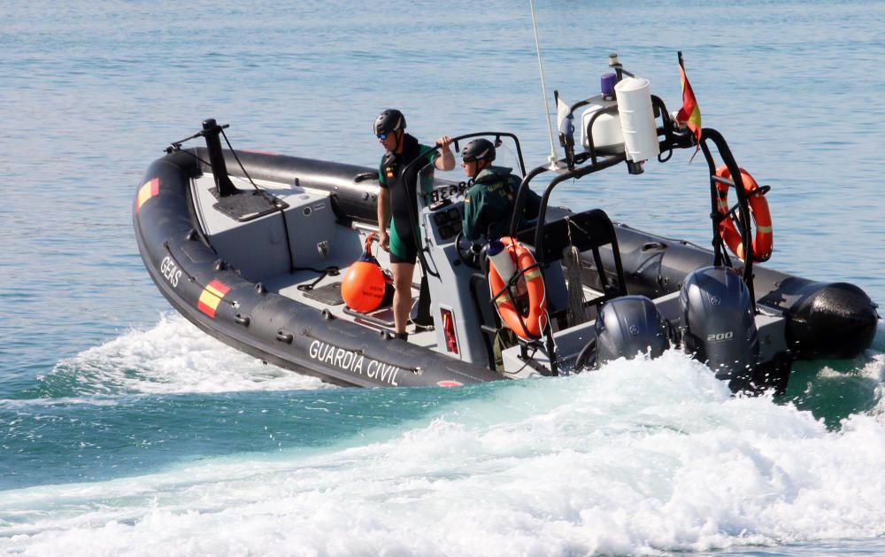 Simulacro en el puerto de Málaga