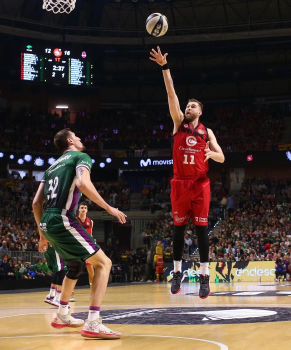 Victoria del Unicaja ante el Zaragoza en la Copa del Rey 2020.