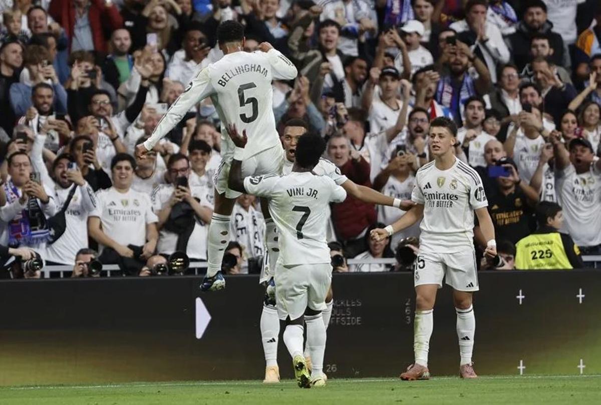 Real Madrd celebrando un gol