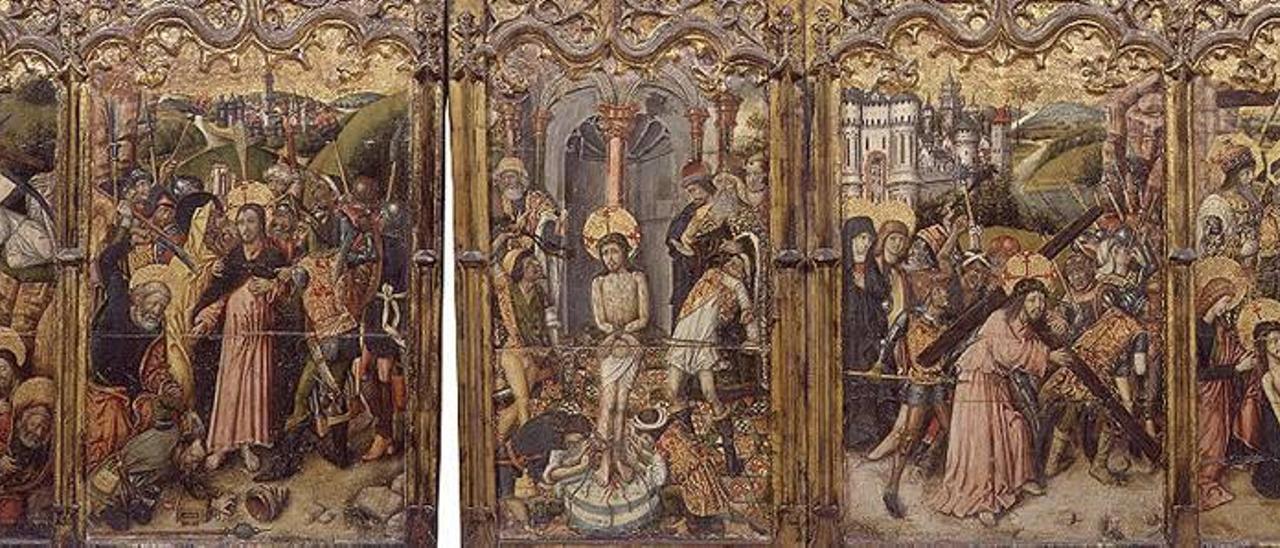 Halladas cuatro tablas de un retablo gótico de Reixach despedazado en el siglo XIX
