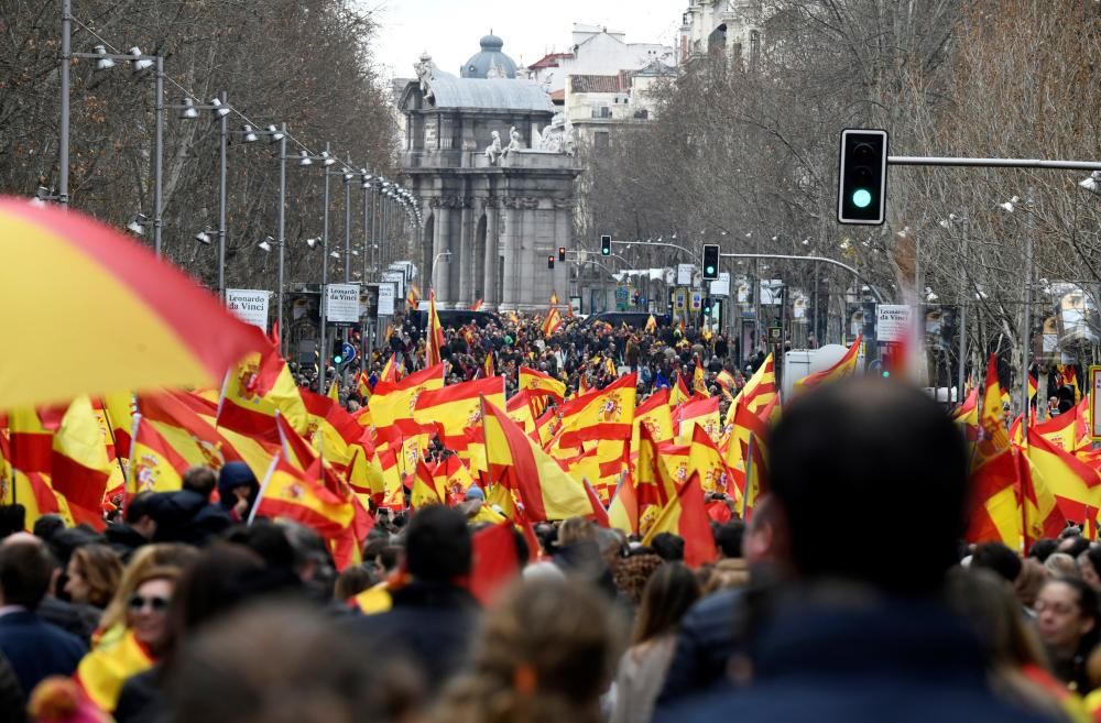 Las imágenes de la concentración en Madrid.