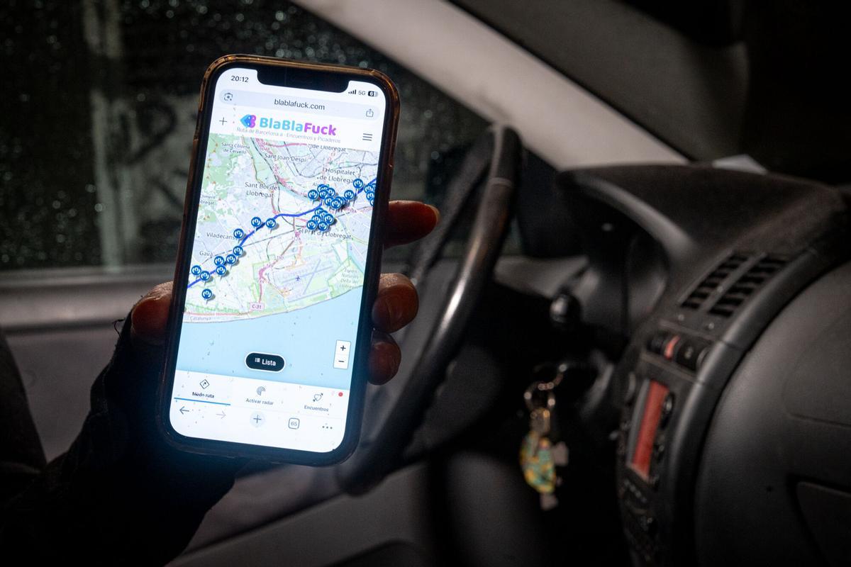 Consultando la ruta en coche de Barcelona a Tarragona con BlaBlaFuck.