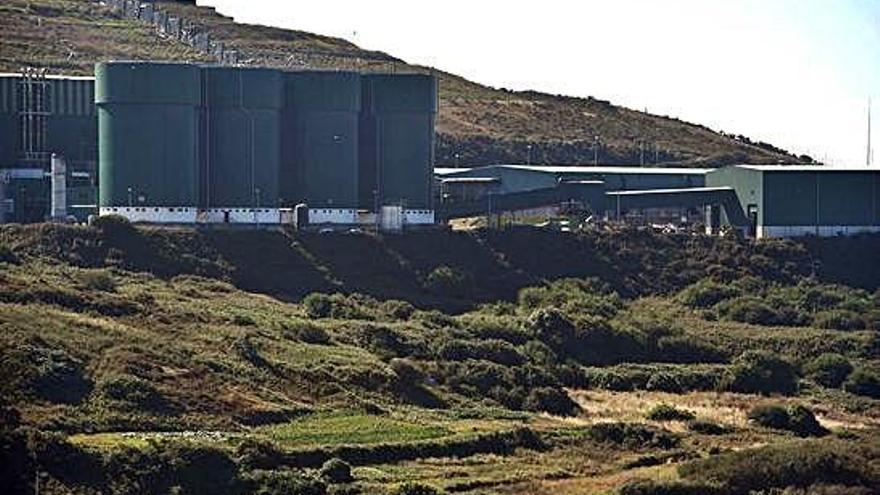 Vista de la planta de tratamiento de basuras de Nostián.