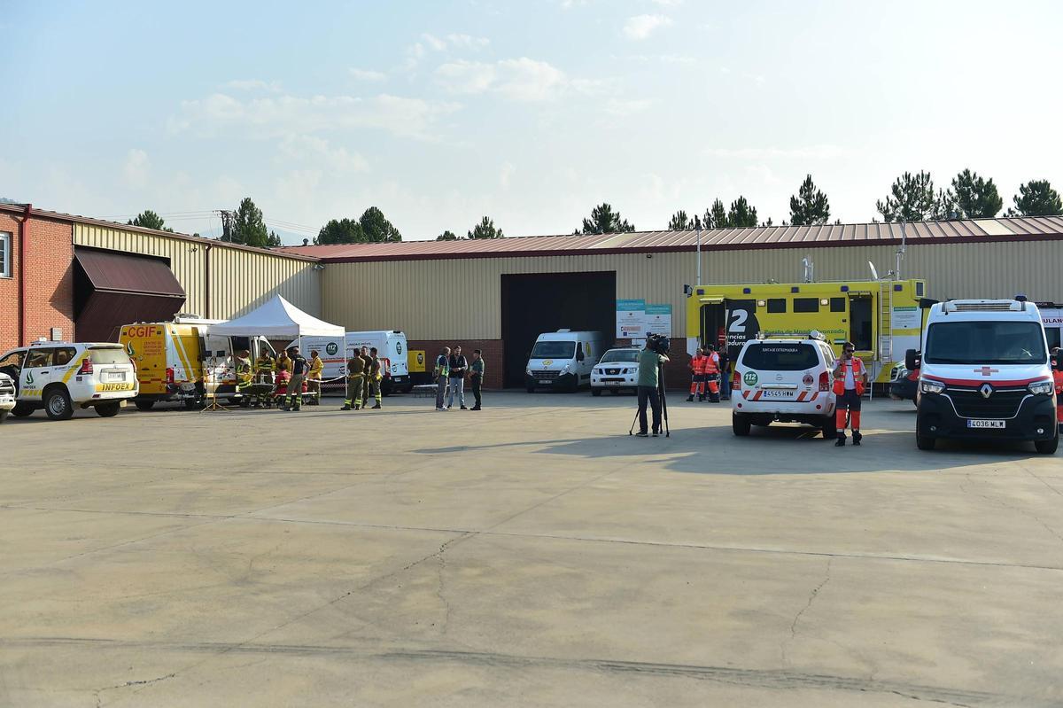 Galería | Las imágenes del incendio de Las Hurdes este miércoles