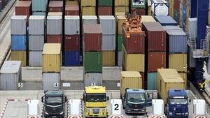 Contenidors al port de Barcelona.