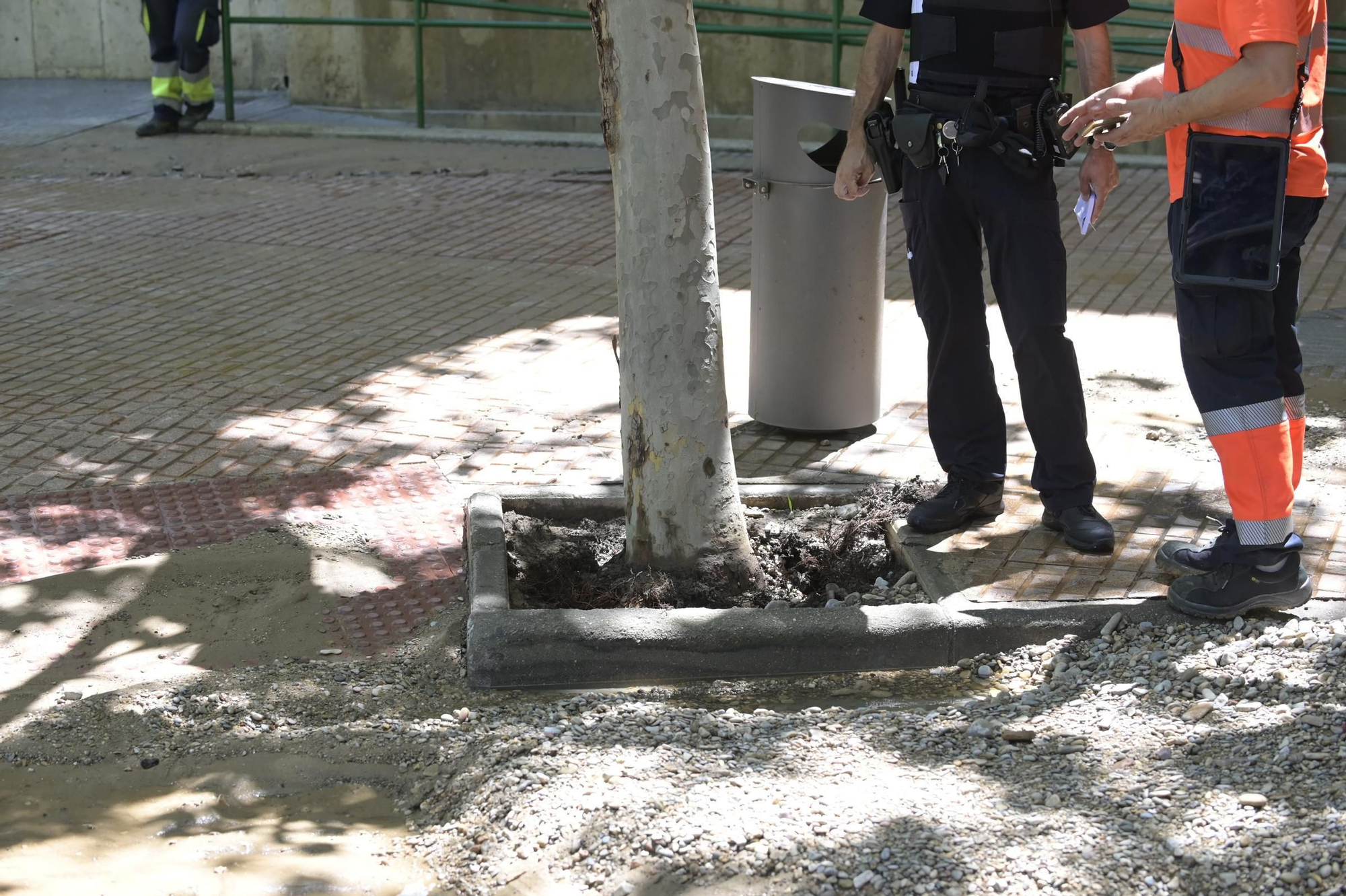 En imágenes | Reventón en la plaza San Miguel de Zaragoza
