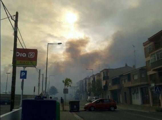 Imágenes del incendio en Alcañiz