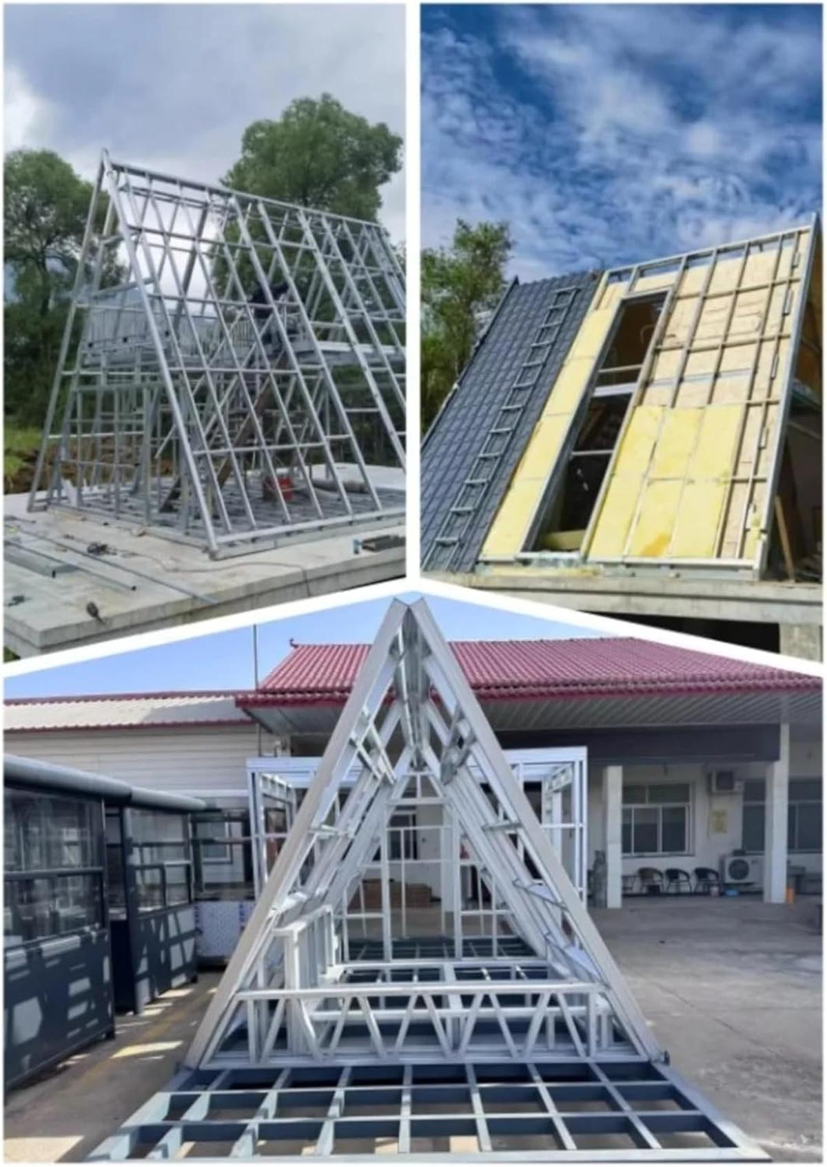 Vistas de la estructura de acero aleado