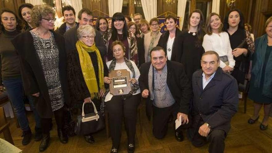 Homenaje a Emilia Gómez, anoche en el Náutico.