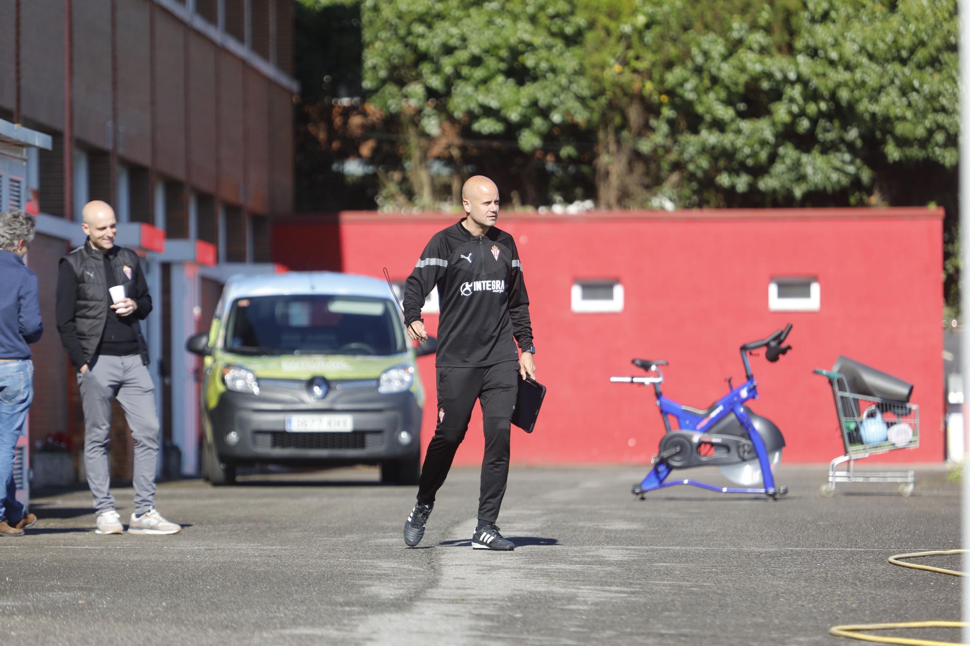 Alejandro Irarragorri, en Gijón ante el importante partido del Sporting frente a Las Palmas