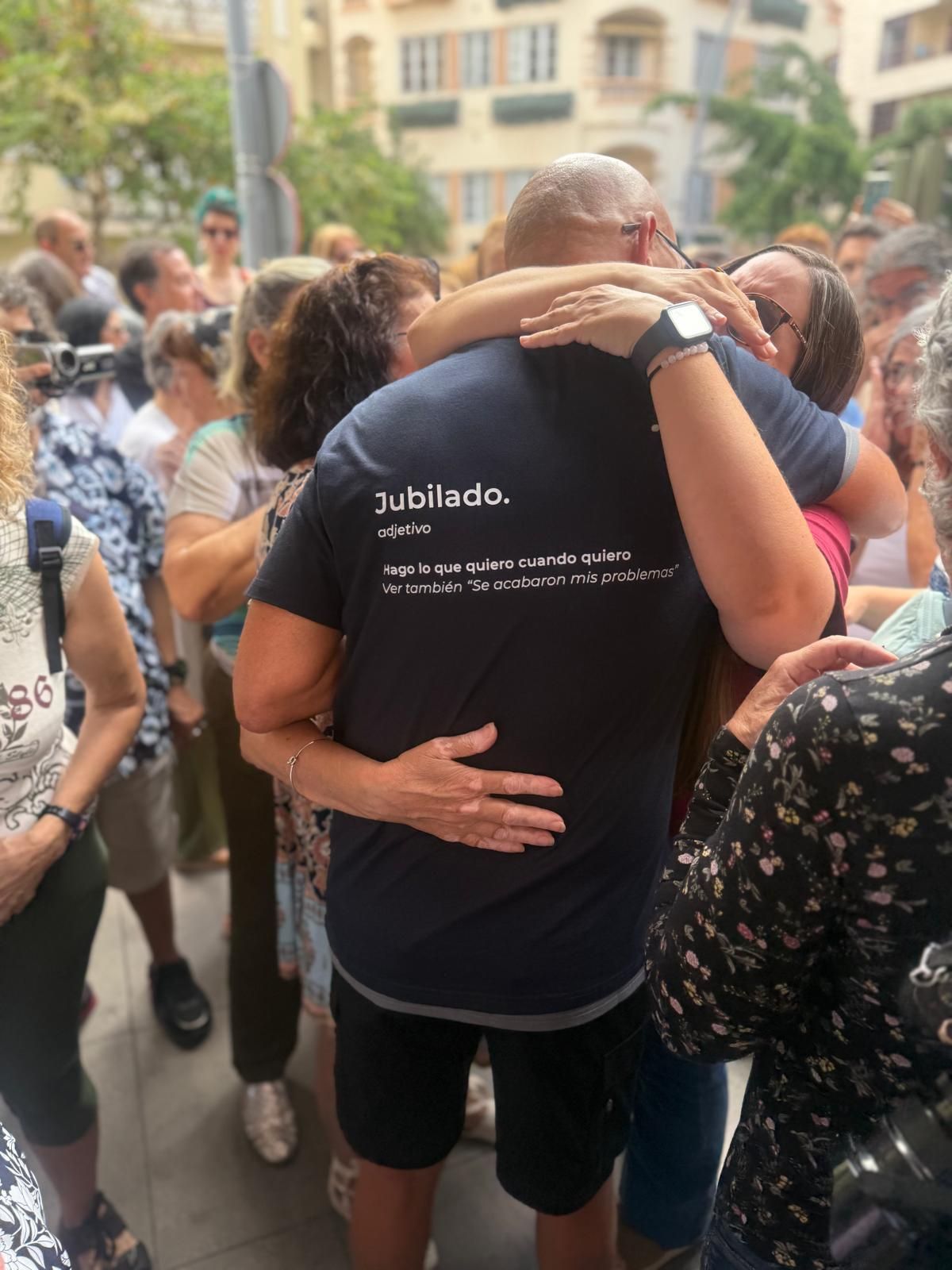 Imágenes de la sorpresa a Julio