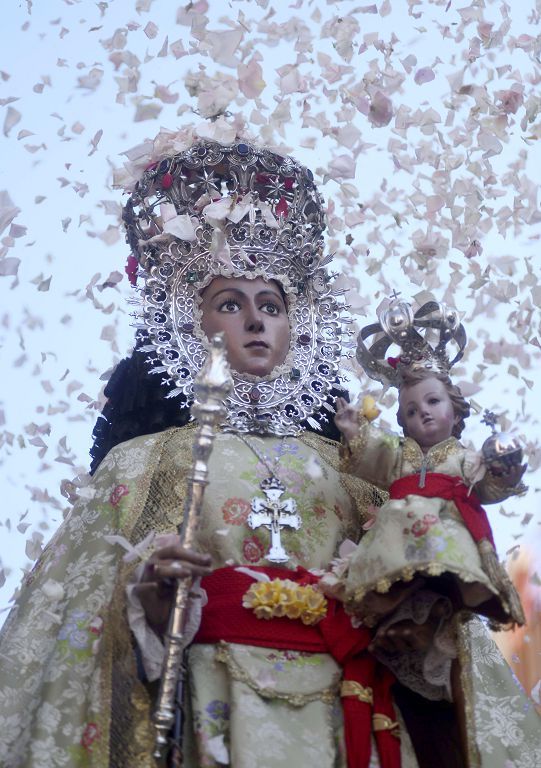 Así ha sido el regreso de la Virgen de la Fuensanta a su monasterio en Algezares