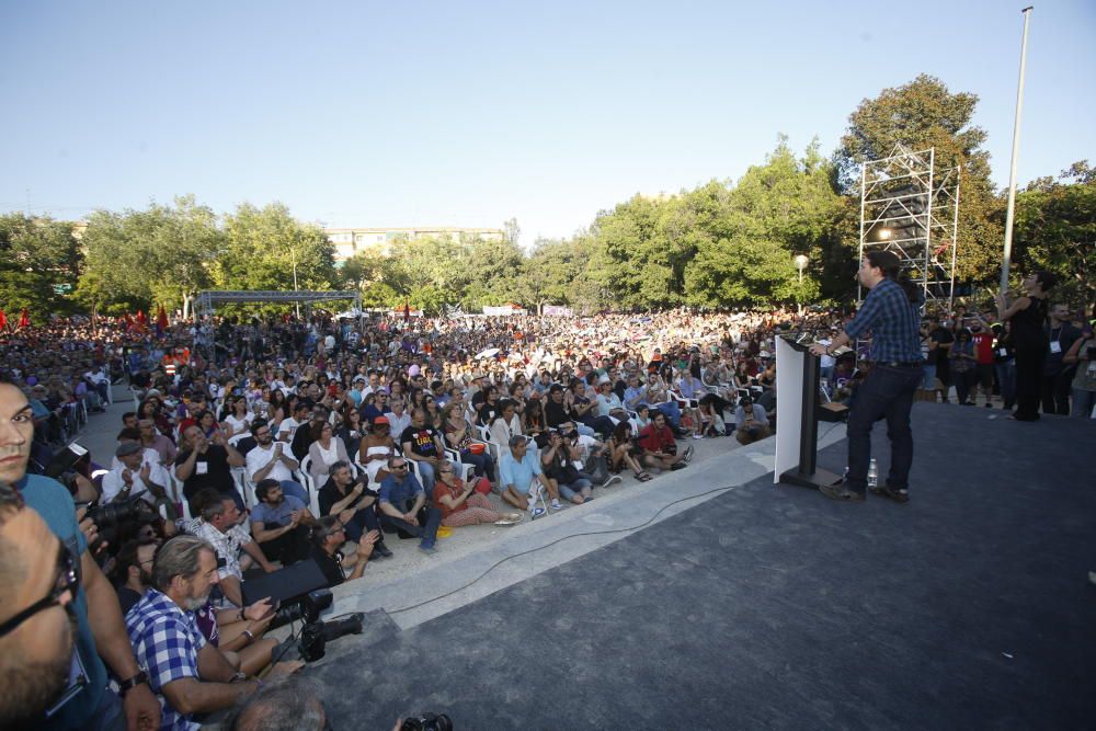 La coalición 'A la valenciana' ha celebrado este acto de campaña en el Parque Lo Morant