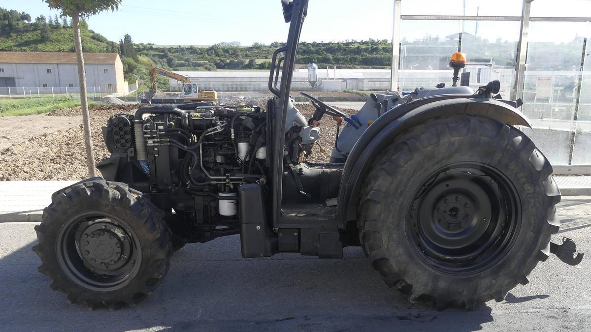 Imagen del tractor robado