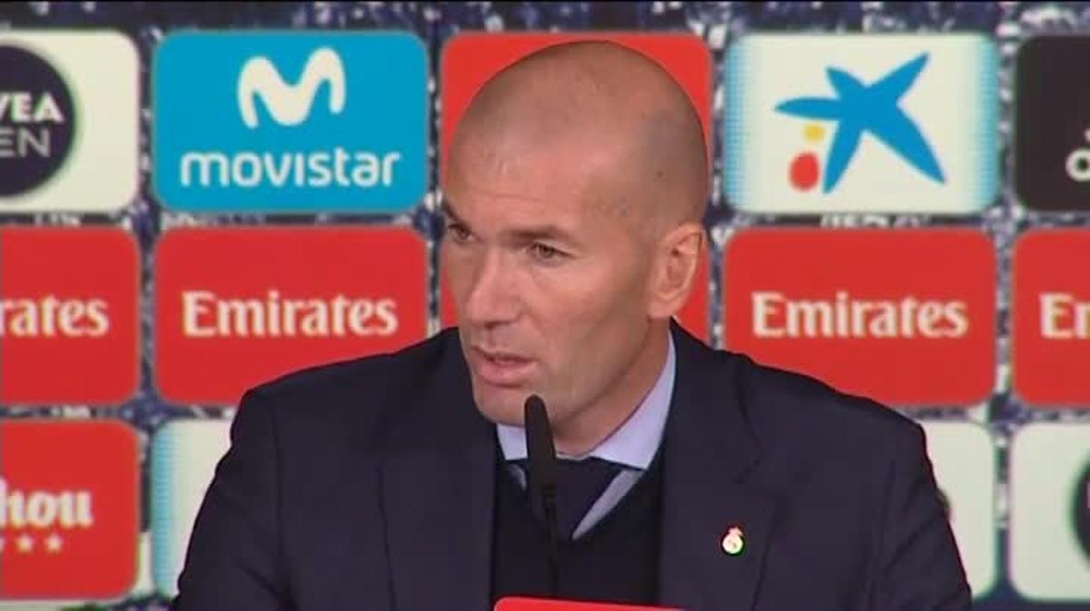 Las declaraciones de Zidane tras la goleada ante el Depor
