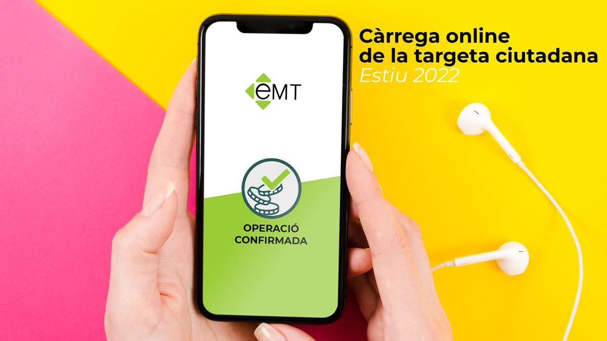 La tarjeta ciudadana se podrá recargar por internet en verano de 2022.