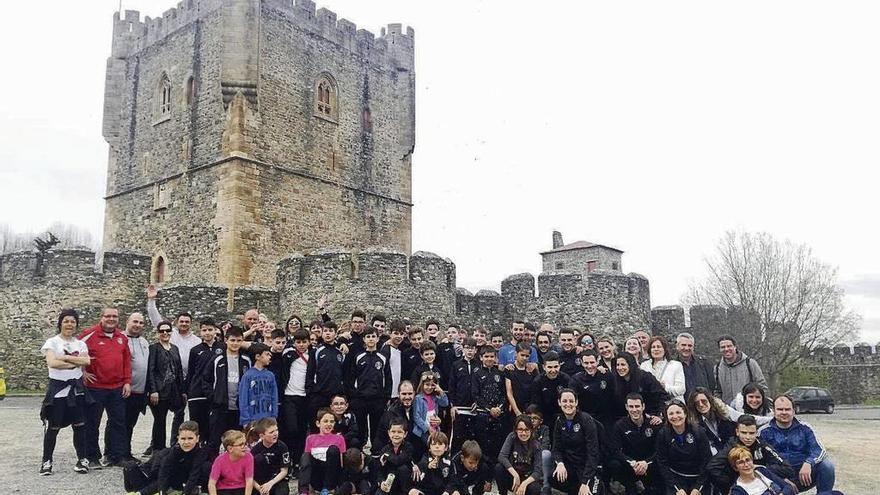 La expedición del River Zamora que viajó a Braganza.