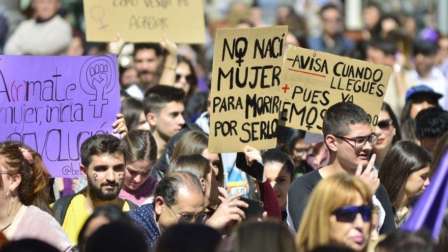 Manifestación contra la violencia de género.