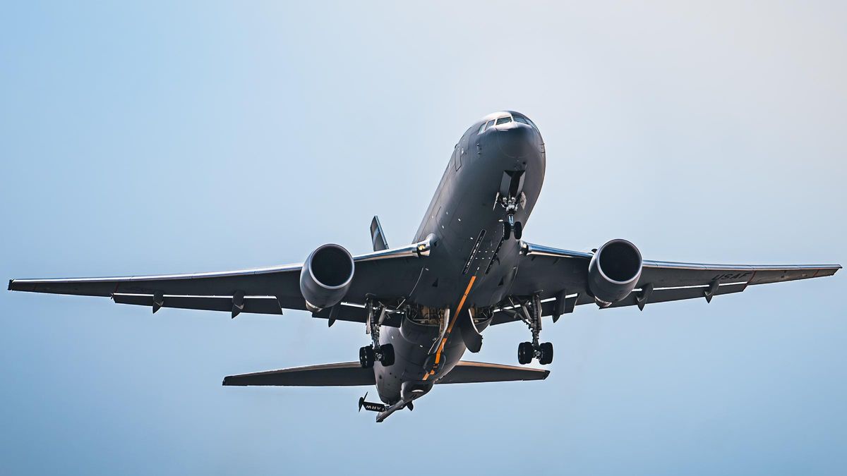 Un KC 46 Pegasus de los utilizados para el repostaje aéreo de los bombarderos B-2 norteamericanos en el ataque a Irán..jpg