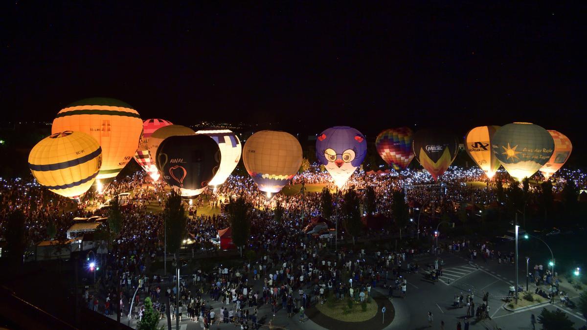 El vol nocturn que es va dur a terme dissabte a la nit a Igualada