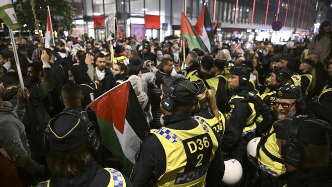 Cien mil personas colapsan las calles de Malmö, donde se celebra Eurovisión, en apoyo al pueblo palestino