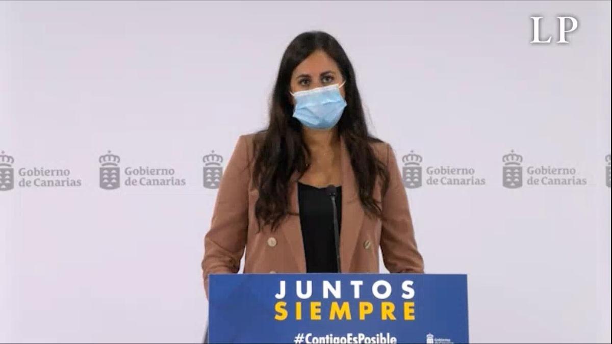Vidina Espino comparece tras su reunión con Ángel Víctor Torres