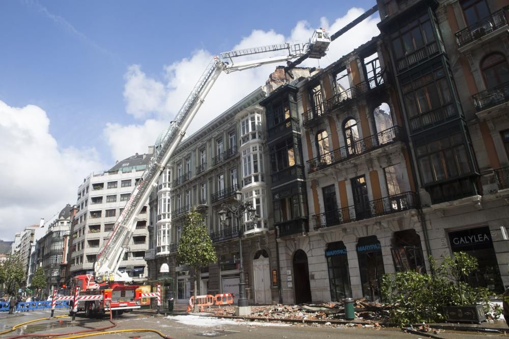 Las imágenes del día después del incendio