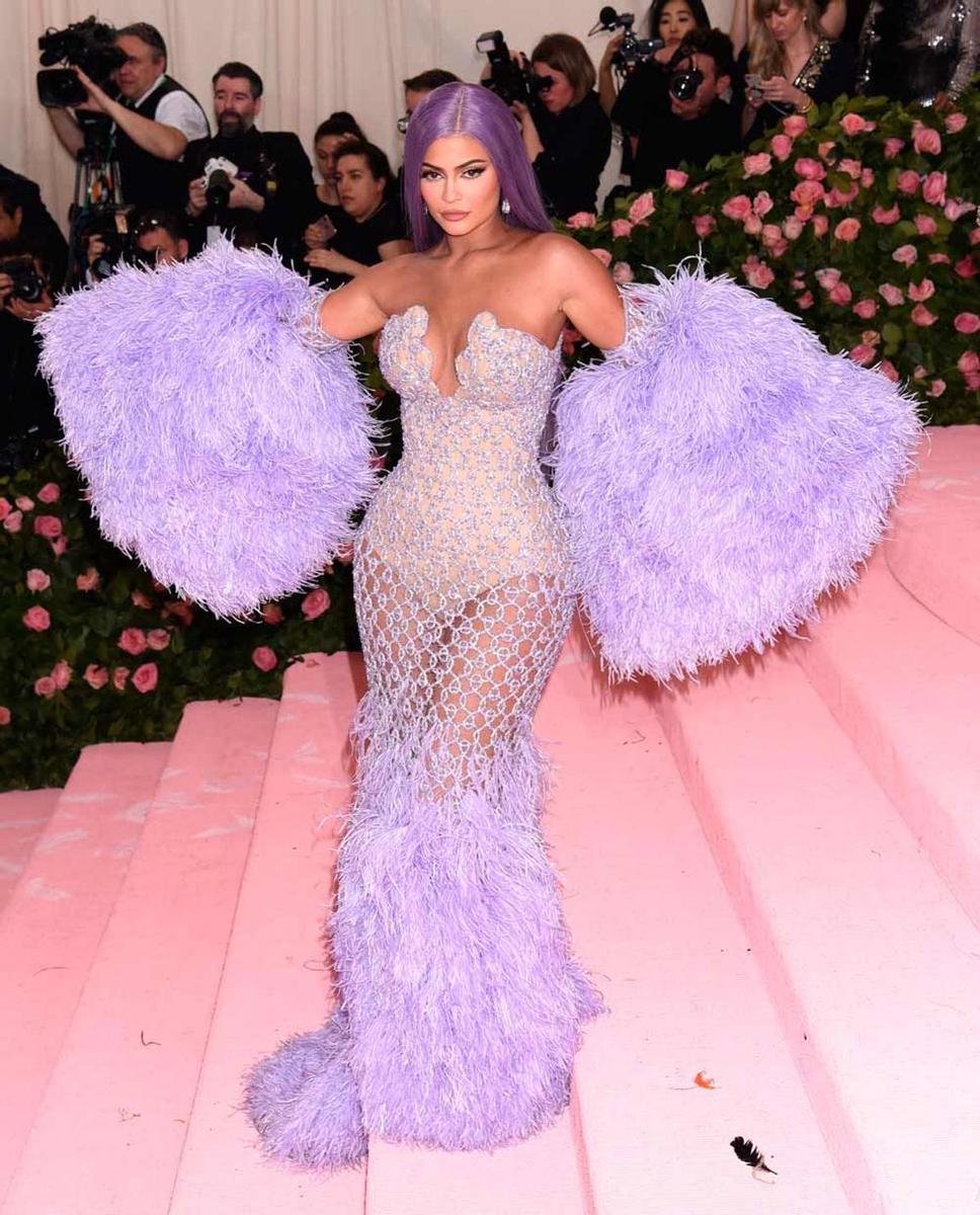 Kylie Jenner en la alfombra roja de la Met Gala 2019