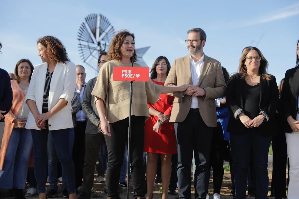 FOTOS/ El PSOE presenta sus listas al Parlament balear, al Consell de Mallorca y al Ayuntamiento de Palma