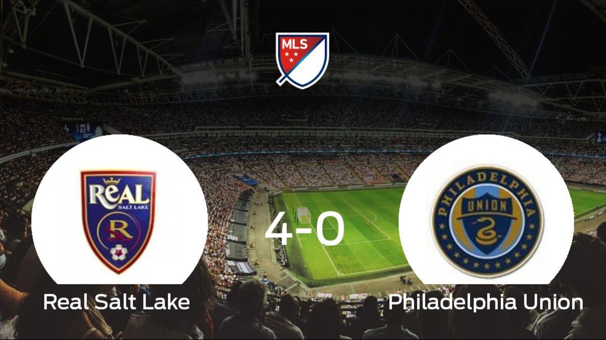 El Real Salt Lake golea 4-0 en el Rio Tinto Stadium al Philadelphia Union