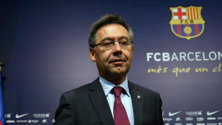 Una imagen del presidente culé Josep María Bartomeu