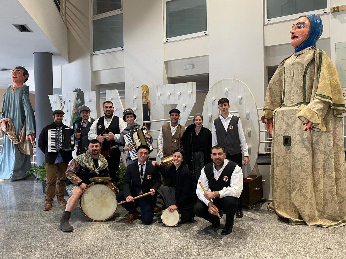 A Requinta da Laxeira, na súa última actuación, no Entroido de Xinzo de Limia